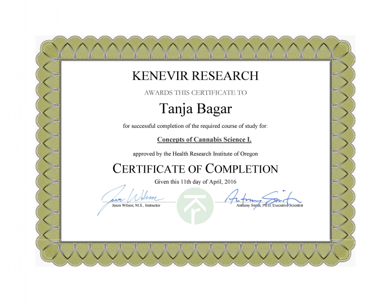 Kenevir CSCI certificate Bagar